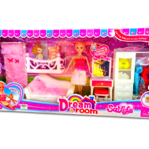 My Dream Room Doll House – DIY Miniature Playset with Furniture & Accessories for Kids