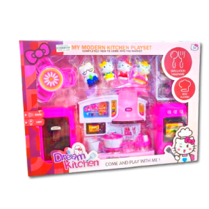My Dream Kitchen Toy – Pretend Play Cooking Set with Utensils, Light & Sound for Kids