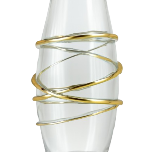 Golden Glass Vase – Luxury Decorative Flower Vase for Home, Office & Event Centerpiece