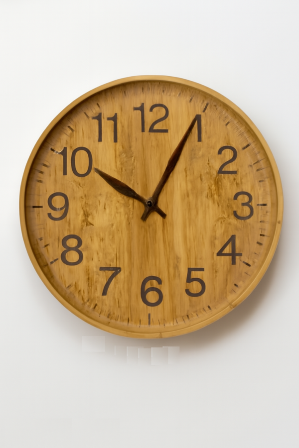 Wooden Wall Clock - Elegant Modern Design for Home Decor