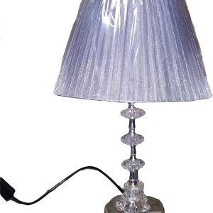 Classic Bedroom Table Lamp – Elegant Fabric Shade Bedside Lamp with Warm Soft Light for Nightstands, Desks, or Reading – Vintage-Inspired Design for Home & Hotel Use