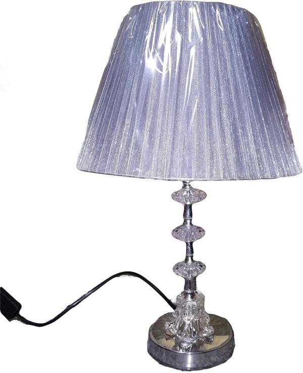 Classic Bedroom Table Lamp – Elegant Fabric Shade Bedside Lamp with Warm Soft Light for Nightstands, Desks, or Reading – Vintage-Inspired Design for Home & Hotel Use