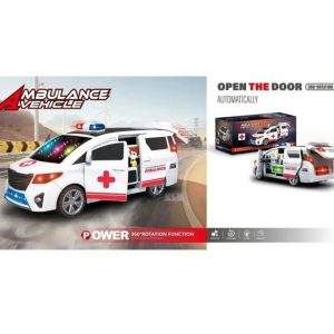 Kids Toy Ambulance Car with Light & Sound – Battery Operated Emergency Rescue Vehicle for Boys & Girls