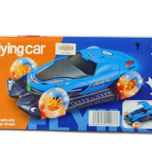 Flying Car Toy for Kids – 3D Rotating Light & Sound, Bump-and-Go Action Vehicle with Wing Opening Feature – Battery Operated Toy Car for Boys & Girls (Ages 3+)