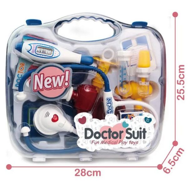 Exciting Doctor Box Toy for Kids with stethoscope, syringe, thermometer, and more medical tools – perfect for role play and learning. - Image 2